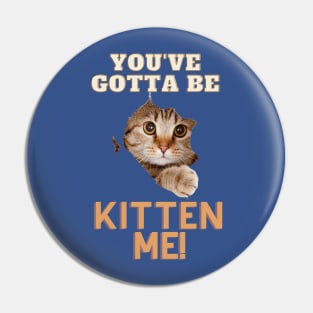 You've Gotta Be Kitten Me! Pin