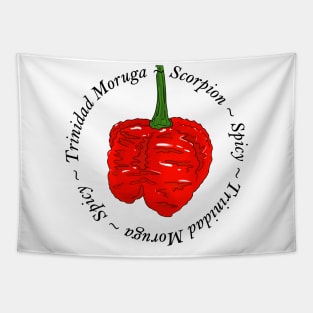 Trinidat Moruga Scorpion Chili pepper sticker jalapeno habanero Tapestry