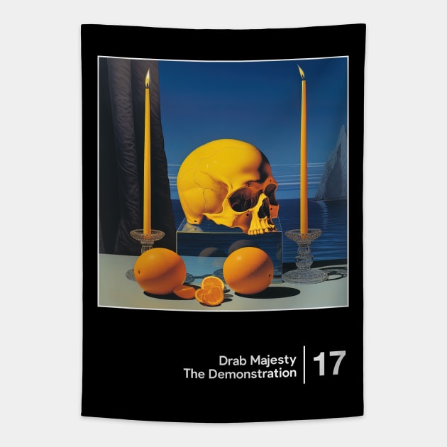 Drab Majesty / Minimalist Graphic Artwork Design Tapestry by saudade