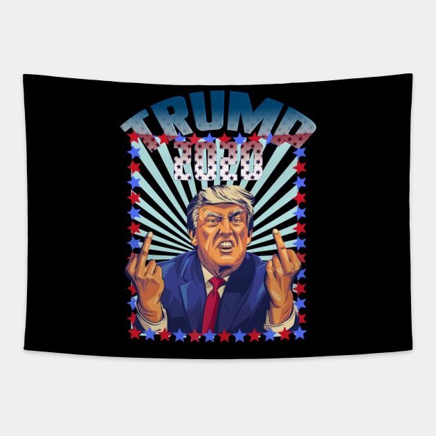 Funny Political Trump Elections Design Tapestry by PsychoDynamics