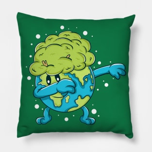 Dabbing Earth Cool Earth Day Shirt for Kids and Toddlers Pillow