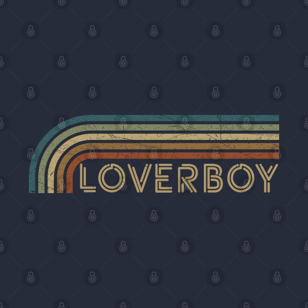 Loverboy Retro Stripes by paintallday