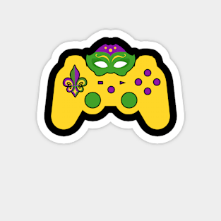 Video Game Controller Gamer E-Sports Mardi Gras Carnival Magnet