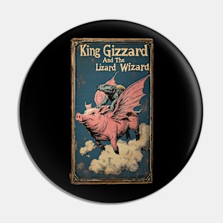 King Gizzard Flying Pig Shirt Pin