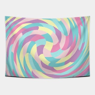 Twirl Of Pastel Colors Tapestry