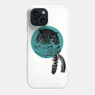 Turquoise Owl Phone Case