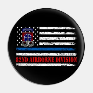 82nd Army Airborne Division Veteran Shirt Men Women Pin