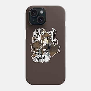 Funny Ghost Dark Brown Phone Case