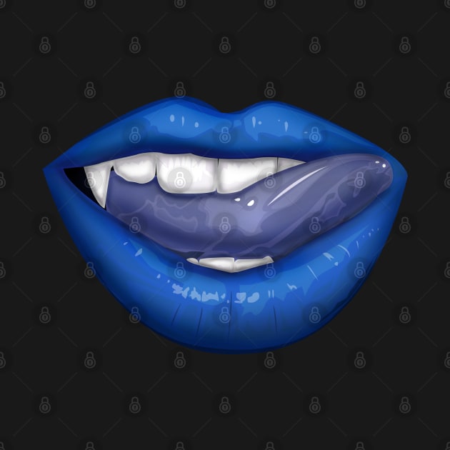 Vampire Lips - Blue by adamzworld