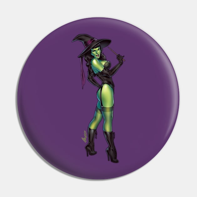 Halloween Witch Pin by Eliaschatzoudis