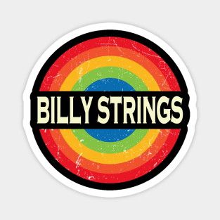 Personalized Billy Name Retro Rainbow Circle Distressed Magnet