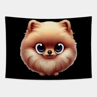 Playful Pomeranian Tapestry