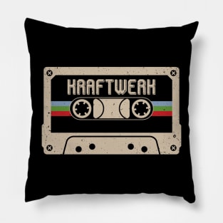 Personalized Kraftwerk Name Birthday Vintage Cassette Tape Pillow