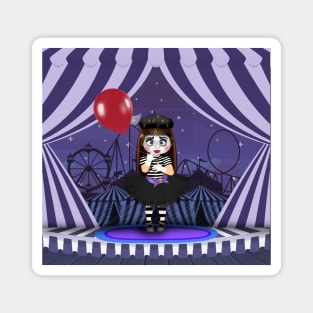 Mime and balloon Magnet