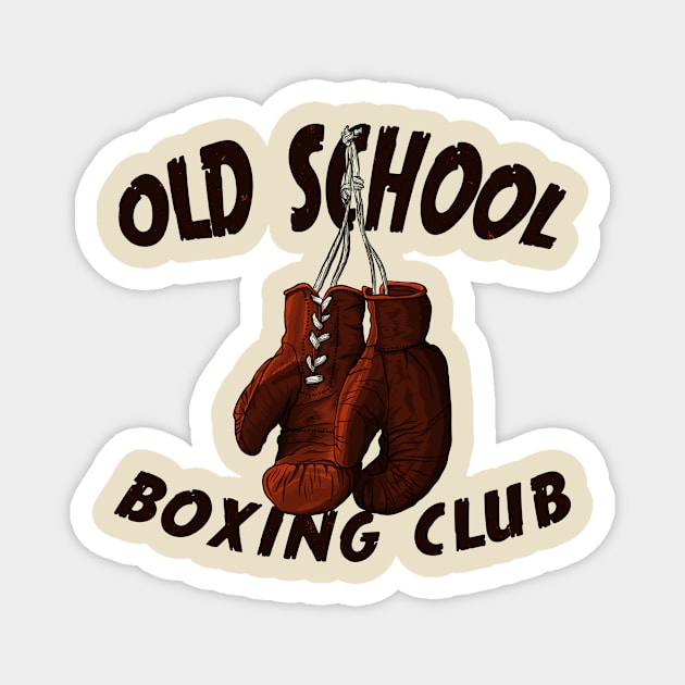 Old School Boxing Club Magnet by YTdesign