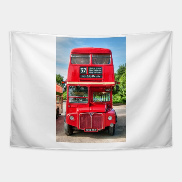 London Red Bus - Routemaster RM1363 Tapestry by SteveHClark