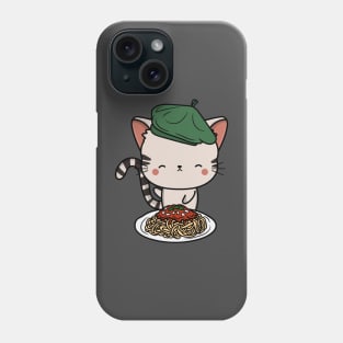 Cat eating Spaghetti - Tabby Cat Phone Case