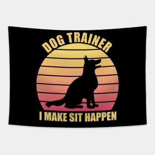 Dog Trainer Retro Vintage Tapestry