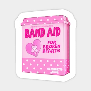 Broken Heart Band Aid Magnet