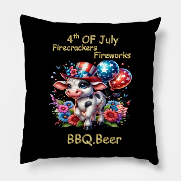 Ballooning Bovine Pillow by coollooks