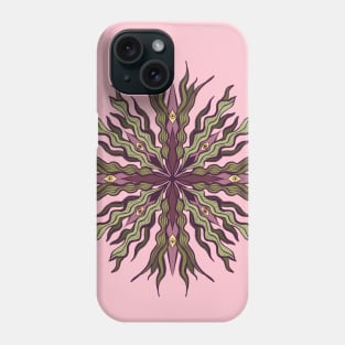 Whispering Wonders: Sapient Plant in Purple and Green Phone Case