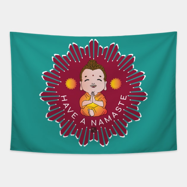 Have A Namaste Tapestry by AltTabStudio