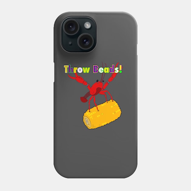 Mardi Gras Crawfish Phone Case by Stephanie Kennedy 