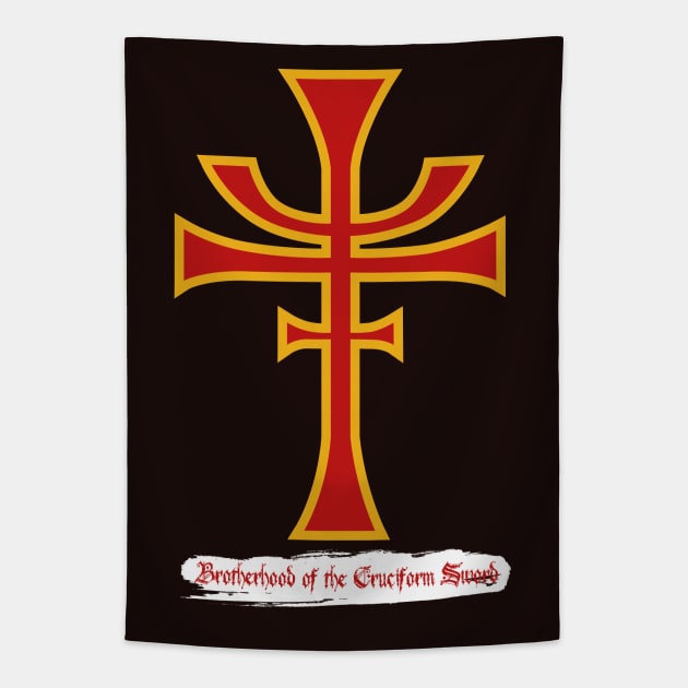 Brotherhood of the Cruciform Sword Tapestry by Buff Geeks Art