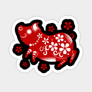 Chinese new year of the pig Magnet