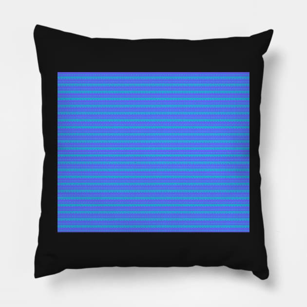 Pretty Aqua and Purple Striped Pattern. Pillow by innerspectrum