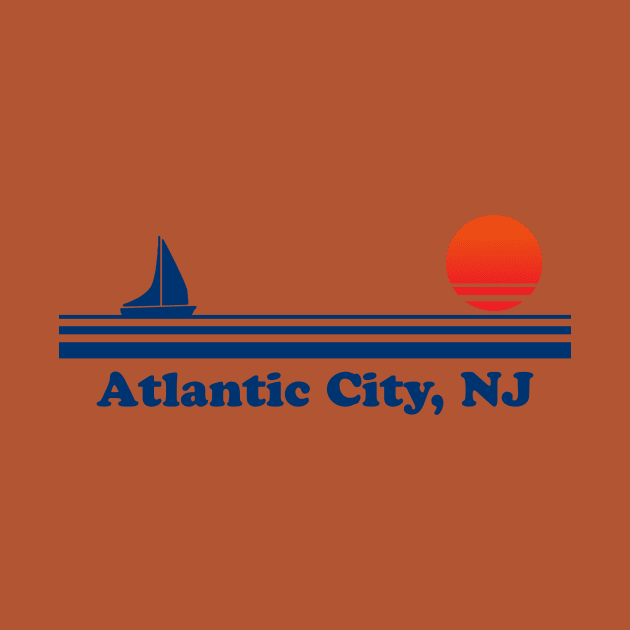 Atlantic City, NJ - Sailboat Sunrise by GloopTrekker