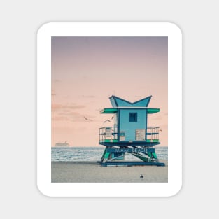 Lifeguard Building on the Miami Beach - Aesthetic Magnet