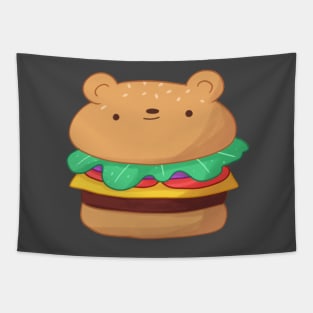 Cheeseburger bear Tapestry