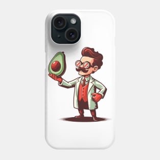 Funny Scientist and avocado Phone Case