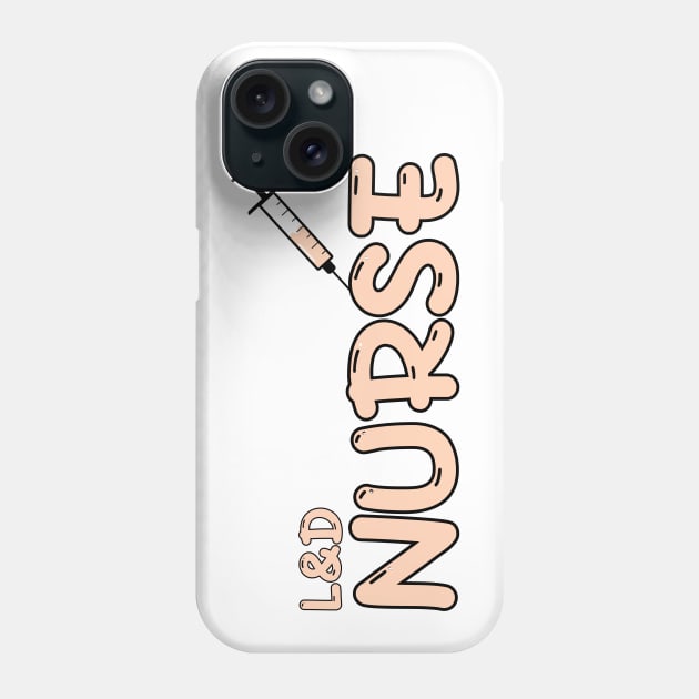 Labor and Delivery Nurse Orange Phone Case by MedicineIsHard