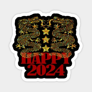 Happy New Year 2024 - 2024 full of good things Magnet