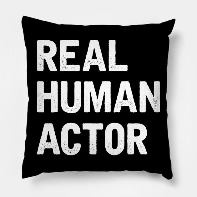 Real Human Actor - V2 Pillow by WordyBoi