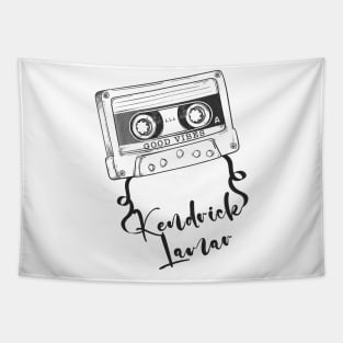 Good Vibes Kendrick Lamar // Retro Ribbon Cassette Tapestry