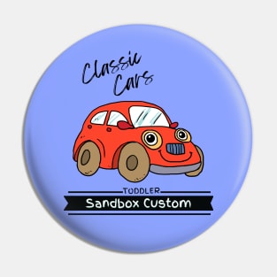 Classic Cars Toddler Sandbox Custom Pin