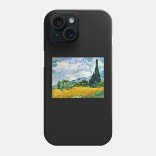 Wheat Field with Cypresses by van Gogh Phone Case