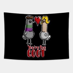 Coo Coot Pigeon Love Birds Tapestry