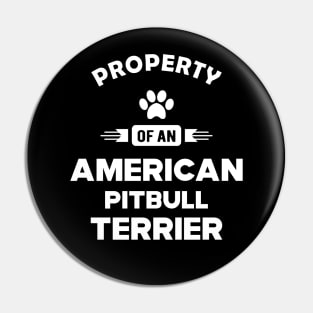 American Pitbull Terrier - Property of an american pitbull terrier Pin