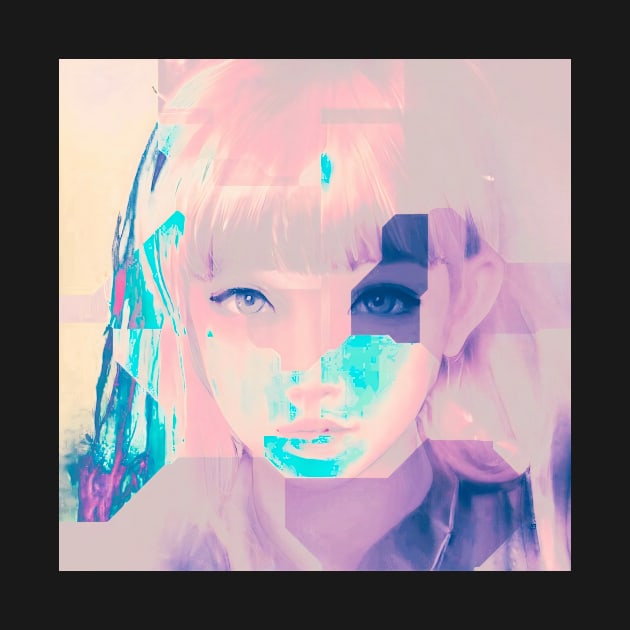 Criminal - Glitch Art Portrait by raspberry-tea