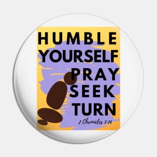 Humble Yourself Pray Seek Turn Pin