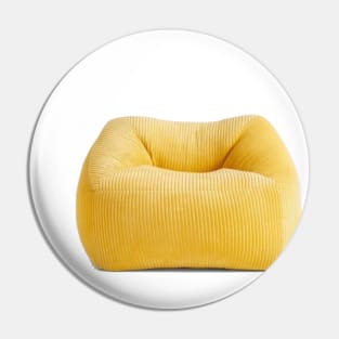 yellow bean bag Pin