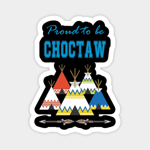 Native American Choctaw Camping 2 Magnet by Jeremy Allan Robinson