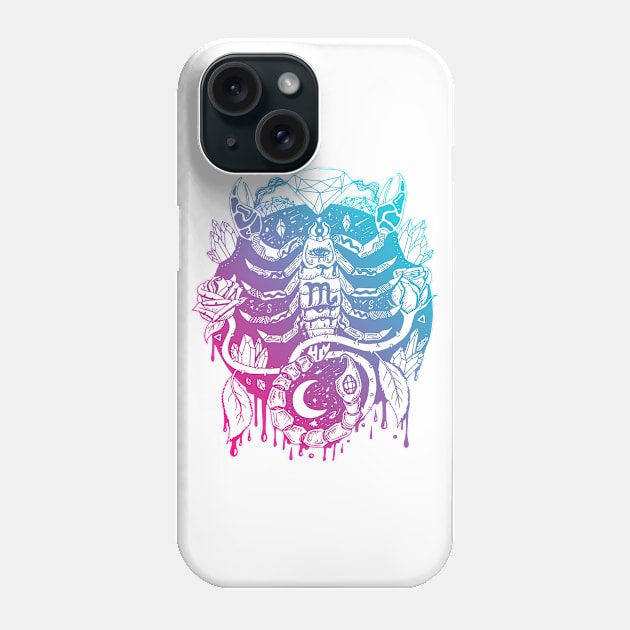 Dual Color Mystic Scorpio Zodiac Phone Case by kenallouis