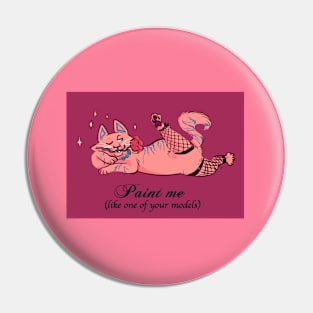 Valentine's day cat Pin