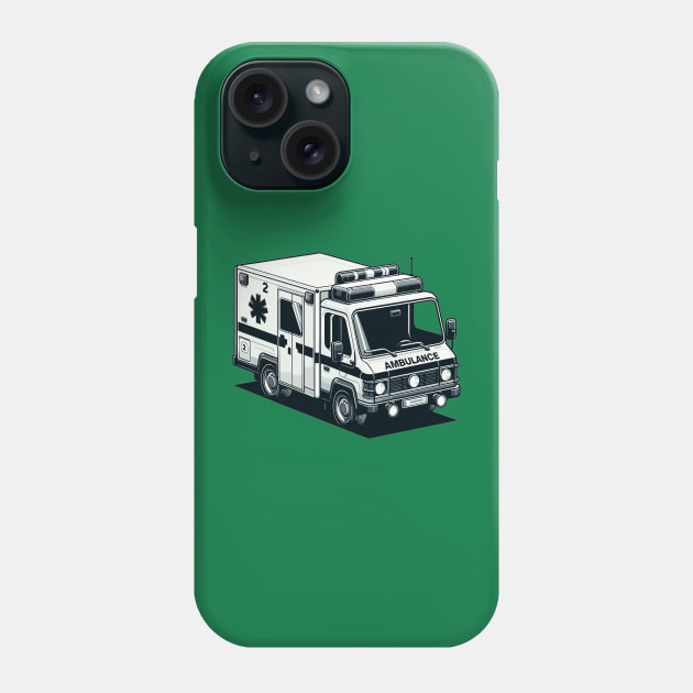 Ambulance Phone Case by Vehicles-Art