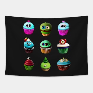 Creepy Cupcake Sticker Pack 1 Tapestry